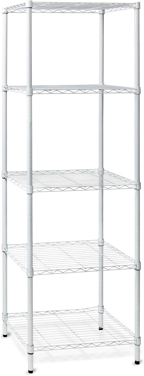 imageHoneyCanDo 3Tier Heavy Duty Adjustable Shelving Unit 250lb Per Shelf Metal Storage Rack NSF Certified Wire Shelf for Kitchen Garage Pantry Black 24 x 14 x 30 inWhite