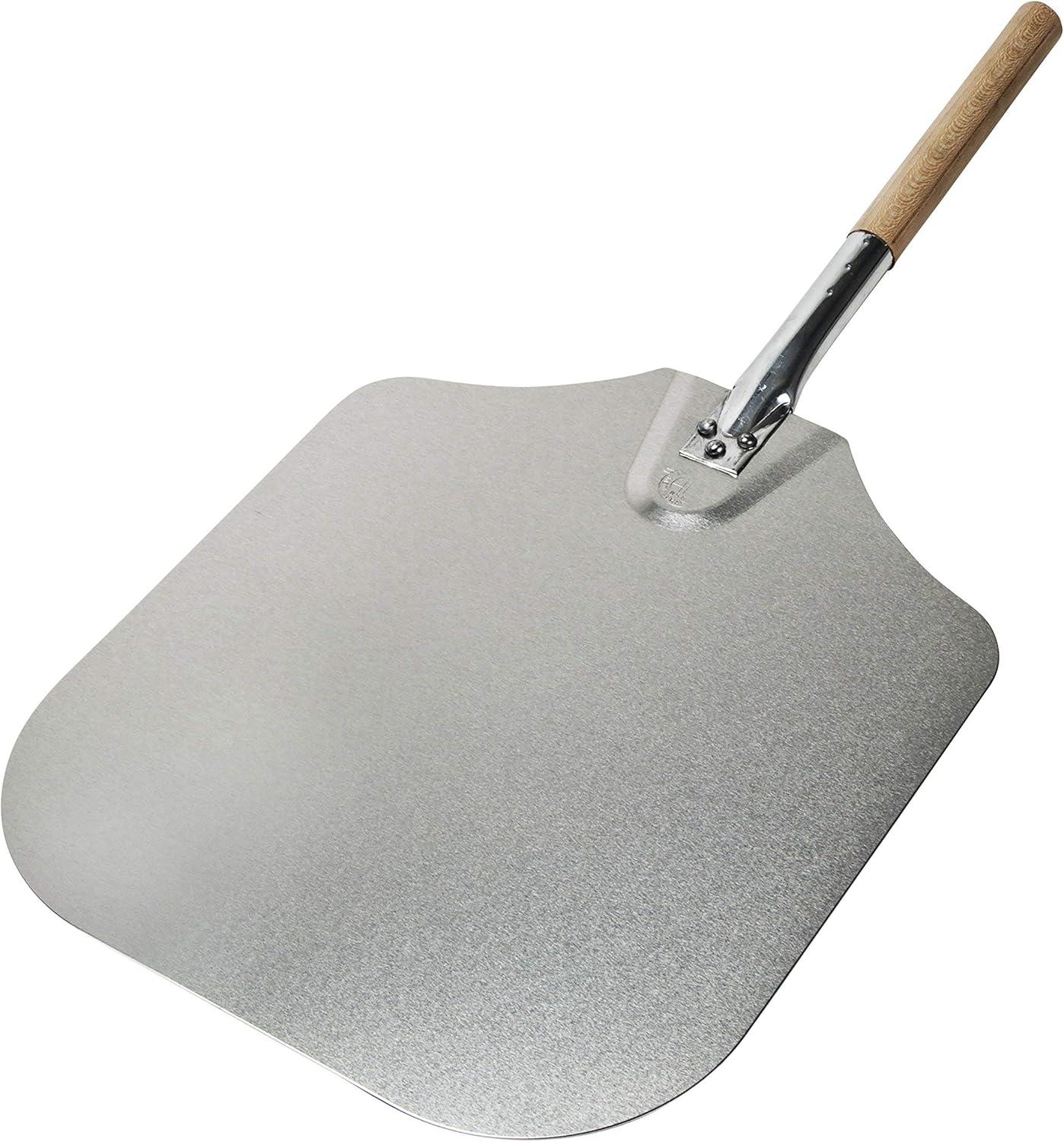imageKitchen Supply 14Inch x 16Inch Aluminum Pizza Peel with Wood Handle