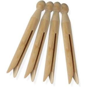 Honey-Can-Do 100 Pack Round Birch Wood Clothespins, Durable Wood Clips For Hanging Clothes, Pins, And Laundry, For Organizing, Drying & Everyday Use, Practical Hanging Solutions, Reliable Wooden Clips(600-Pack)