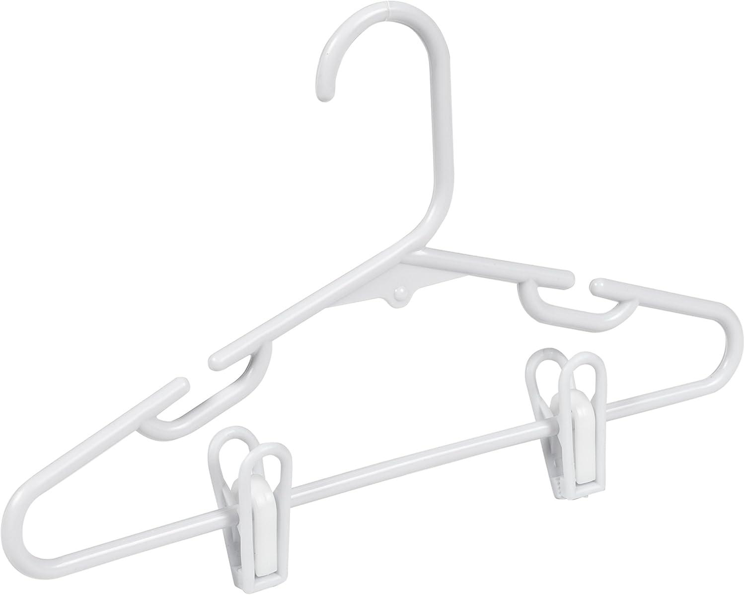 imageHoneyCanDo HNGT01329 Kids Tubular Hanger with Clips White 18Pack