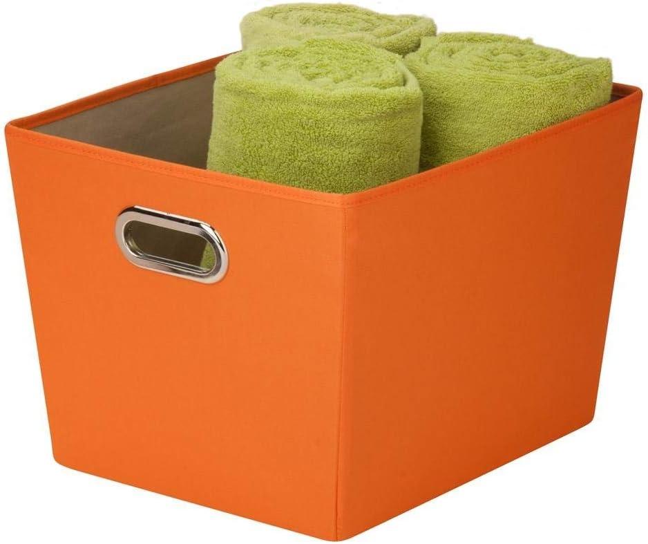 imageHoneyCanDo Medium Storage Bin Black SFT03072 BlackOrange