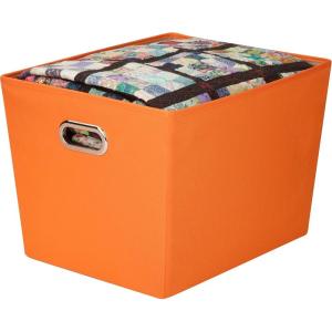 Honey-Can-Do Medium Storage Bin, Black SFT-03072 Black(Orange)