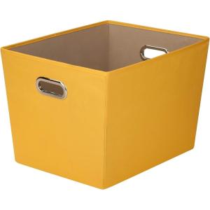 Honey-Can-Do Medium Storage Bin, Black SFT-03072 Black(Yellow)