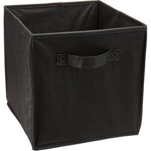 Honey-Can-Do SFT-01763 Kids Storage Bins, Soft and Foldable Organizers, Purple(Black)