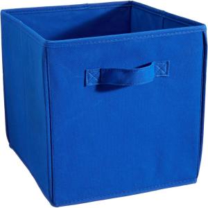 Honey-Can-Do SFT-01763 Kids Storage Bins, Soft and Foldable Organizers, Purple(Blue)
