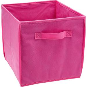 Honey-Can-Do SFT-01763 Kids Storage Bins, Soft and Foldable Organizers, Purple(Pink)