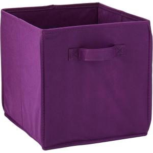 Honey-Can-Do SFT-01763 Kids Storage Bins, Soft and Foldable Organizers, Purple(Purple)