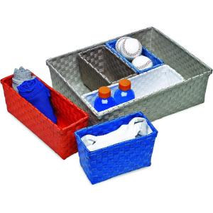 Honey-Can-Do SFT-06720 6-Piece Nested Basket Set, Multi Color, Multicolor