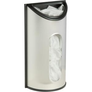 Honey-Can-Do Stainless Steel Plastic Bag Saver & Trash Bag Dispenser, Wall-Mounted Plastic Bag Organizer for Kitchen, Pantry, Garage, Durable Stainless Steel Storage for Grocery Bags and Space-Saving