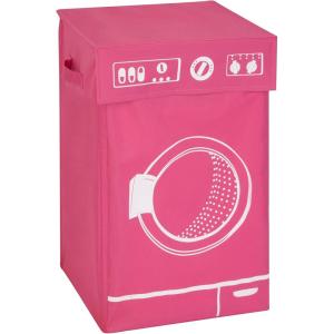 Honey-Can-Do Washing Graphic Hamper, Pink HMP-04287 Pink(Pink)