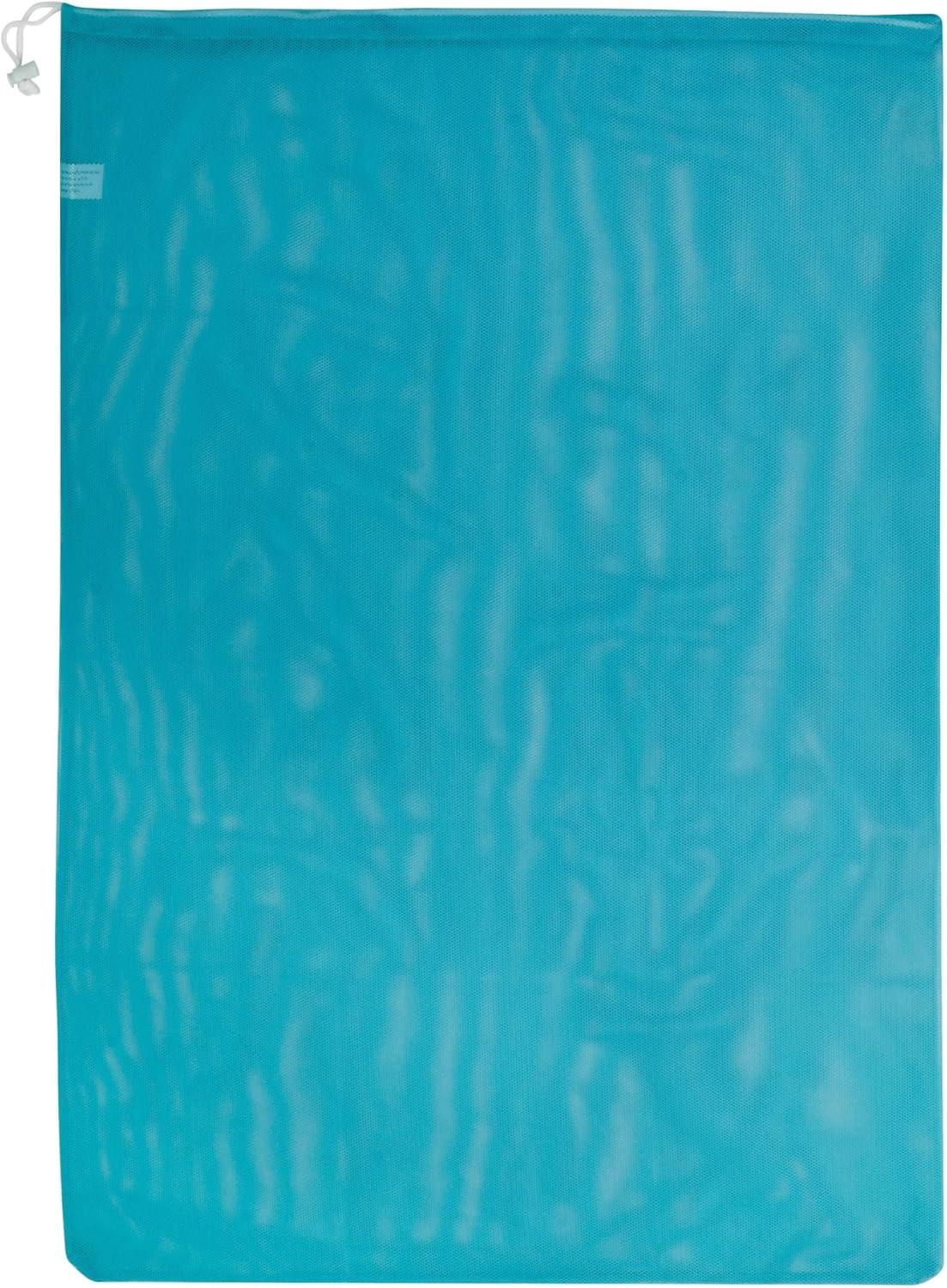 imageHoneyCanDo LBG02811 Mesh Laundry Bag with Drawstring Ocean Blue 25inches L x 36Inches HOcean Blue