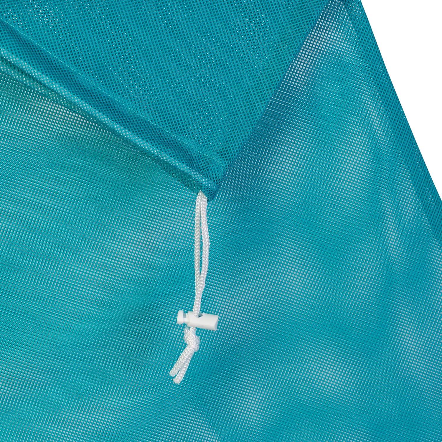 imageHoneyCanDo LBG02811 Mesh Laundry Bag with Drawstring Ocean Blue 25inches L x 36Inches HOcean Blue