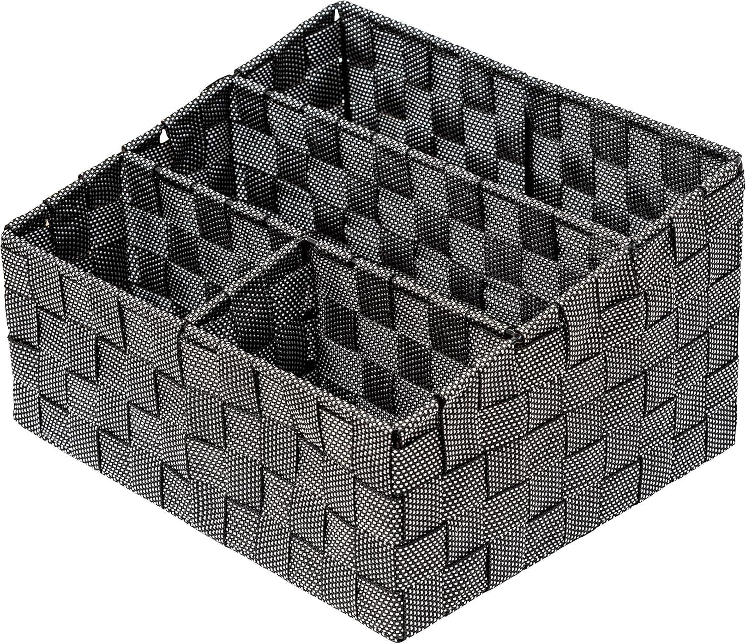 imageHoneyCanDo OFC03611 Woven Mail and File Desk Organizer 12 x 1025 x 7 Espresso BrownSaltPepper