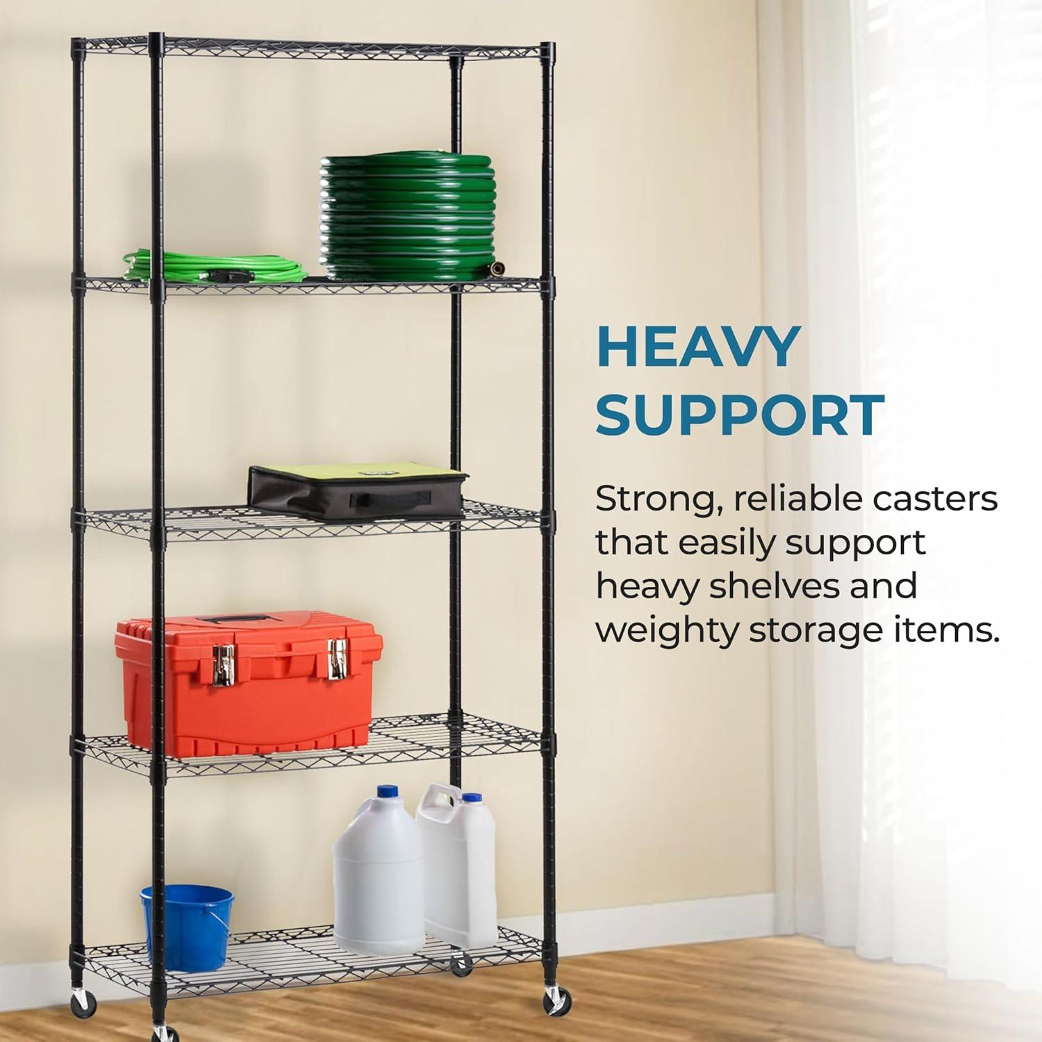 Honey-Can-Do SHF-01939 4-Inch Caster Roller Wheels for HCD Shelving ...