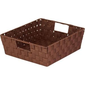 Honey-Can-Do Woven Tray w Handles- Brown STO-03049 Brown
