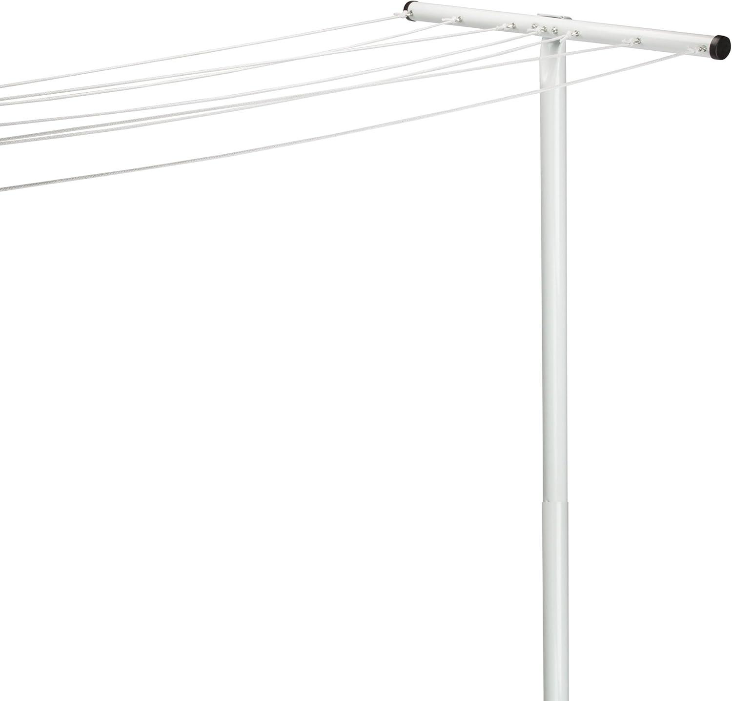 imageHoneyCanDo 7Line Outdoor Clothes Drying Pole Weatherproof TPost Clothesline for Backyard amp Garden Large Capacity Air Dryer for Sheets Towels amp Apparel