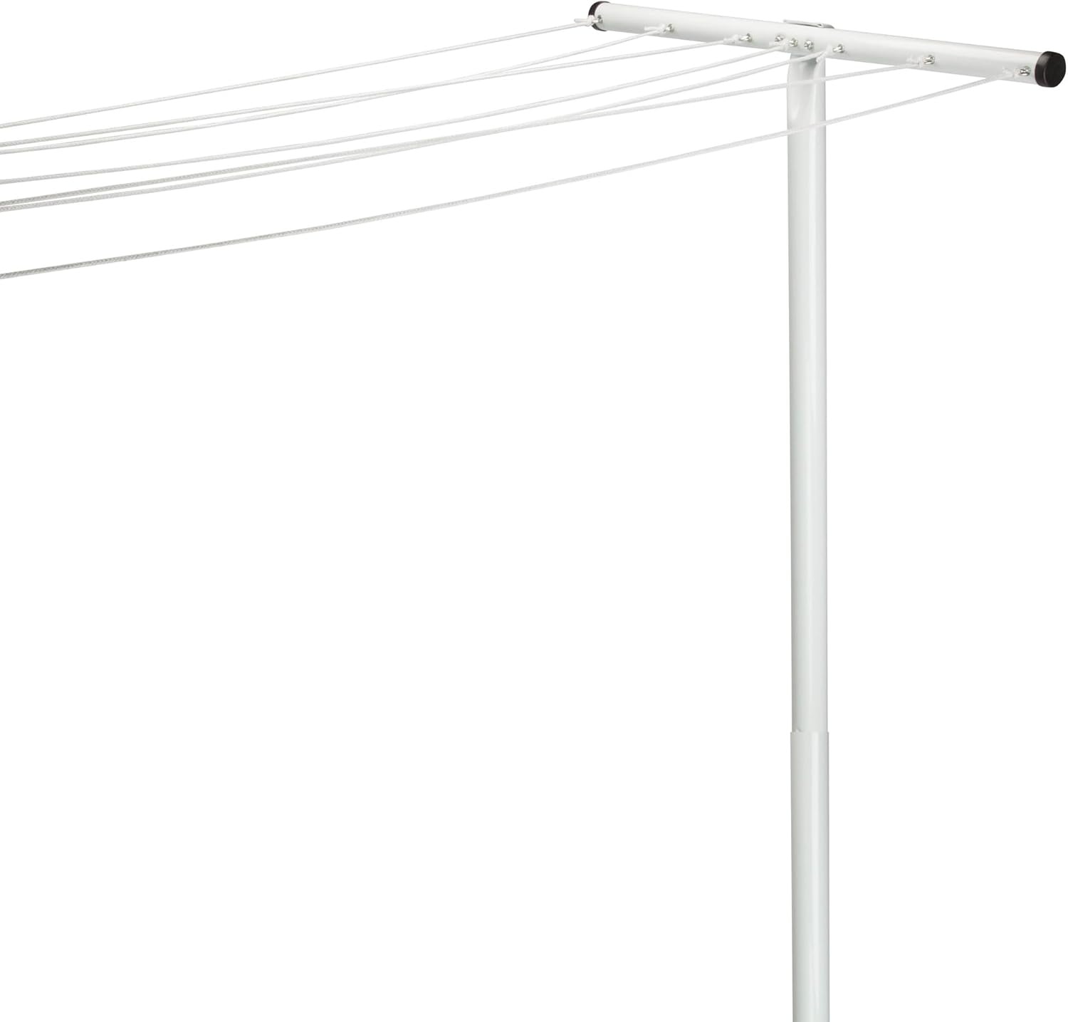 imageHoneyCanDo 7Line Outdoor Clothes Drying Pole Weatherproof TPost Clothesline for Backyard amp Garden Large Capacity Air Dryer for Sheets Towels amp Apparel