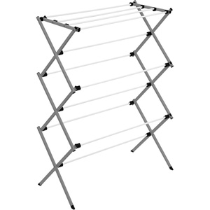 Honey-Can-Do 3-Tier Folding Metal Clothes Drying Rack – Portable Accordion Laundry Drying Stand – 16 Ft Drying Capacity – Compact Space-Saving Design for Apartments & Small Spaces(29″ W)