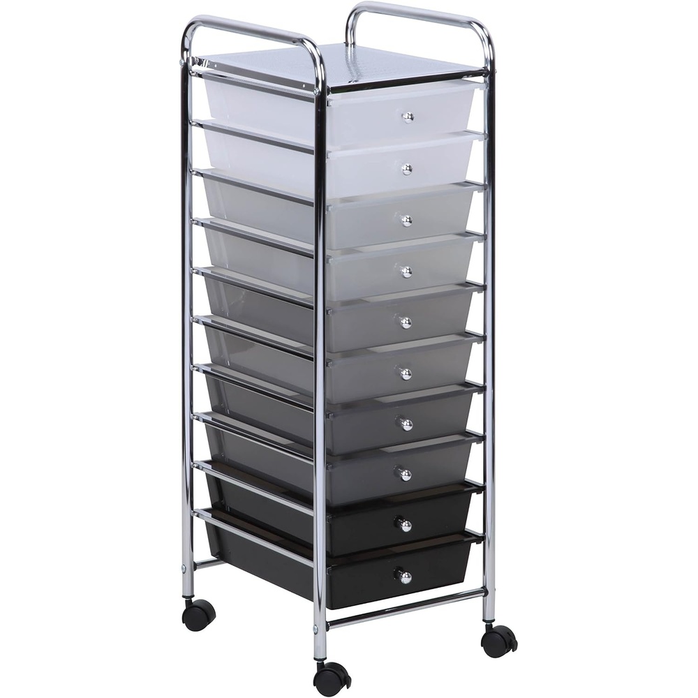 image:imageHoneyCanDo 10 Drawer Cart Shaded CRT05255 AssortedCart