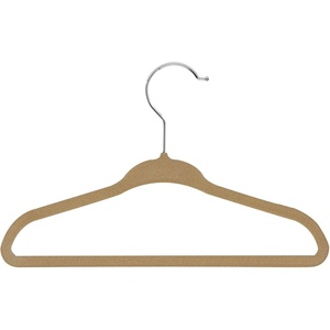 HoneyCanDo 60-Pack Kids Velvet Touch Suit Hangers, tan