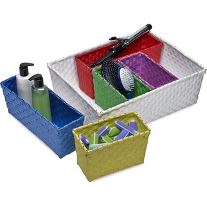 Honey-Can-Do SFT-06719 6-Piece Nested Basket Set, Primary, Multi-Color